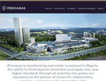 Tablet Screenshot of persianasgroup.com